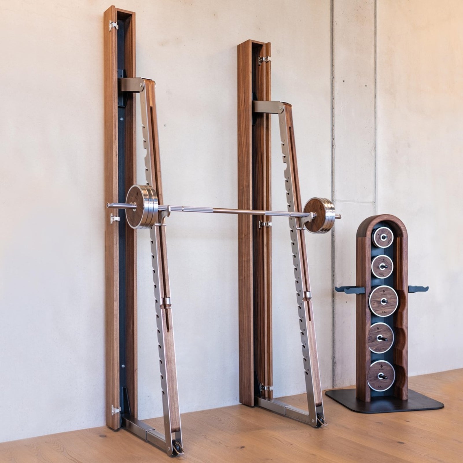 NOHRD Squat Rack All Black – Gebeitst eikenhout