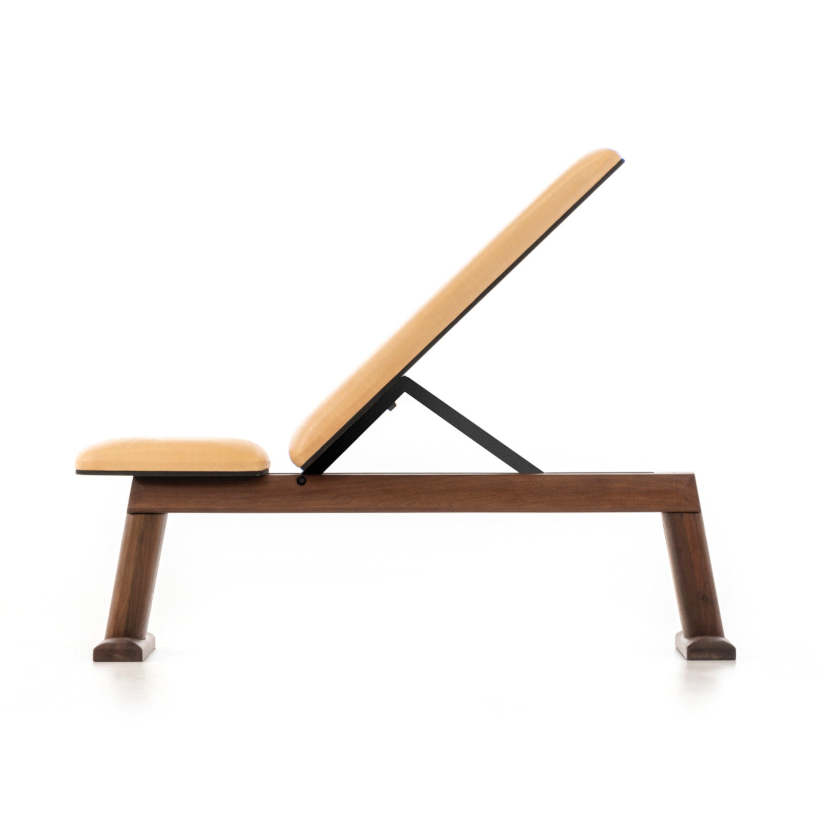 NOHRD Weight Bench Walnoot Natural – Verstelbare halterbank – Notenhout