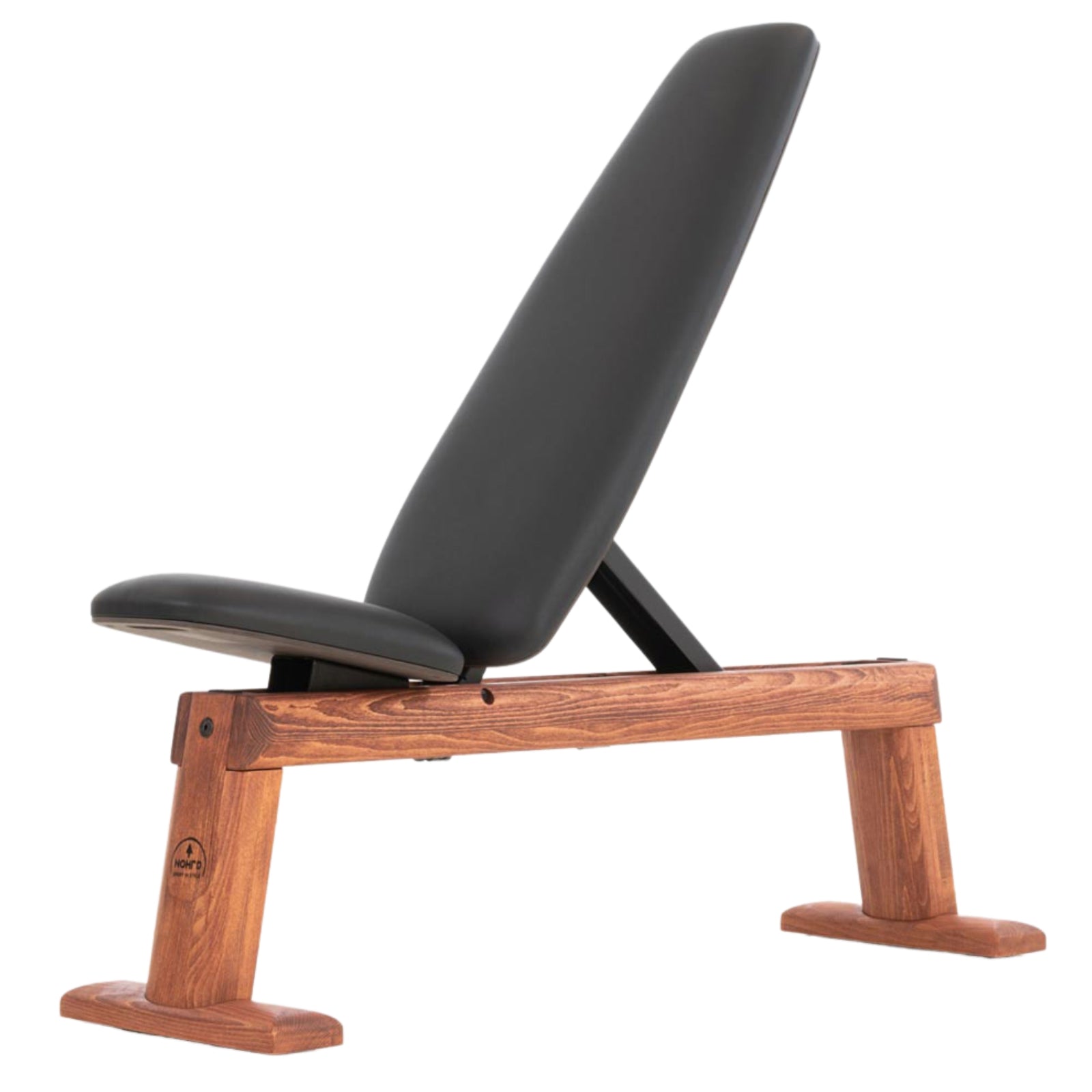 NOHRD Weight Bench Club – Verstelbare halterbank – Gebeitst eikenhout