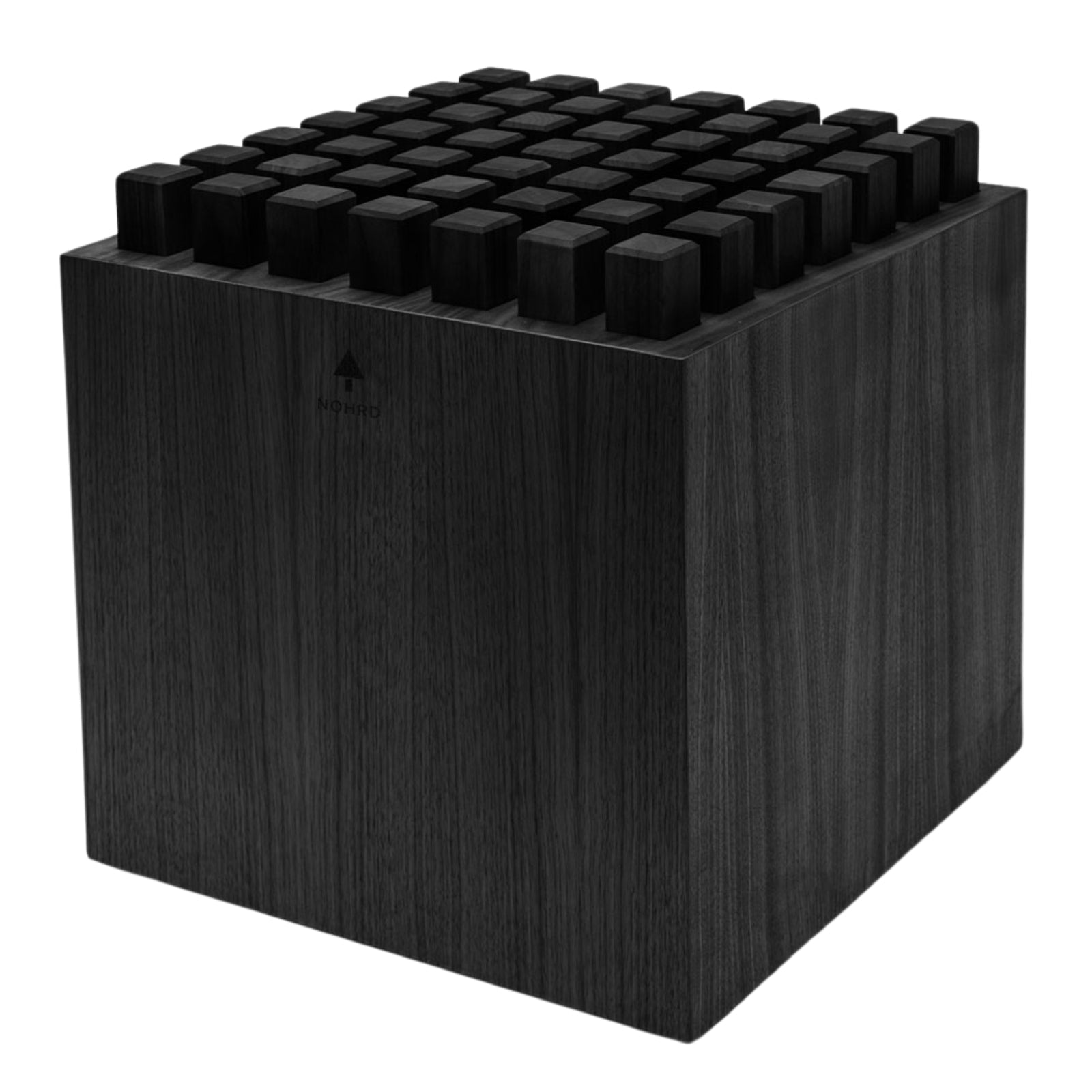 NOHRD Hedgehock Zwart – Ergonomische houten stoel – Gebeitst eikenhout