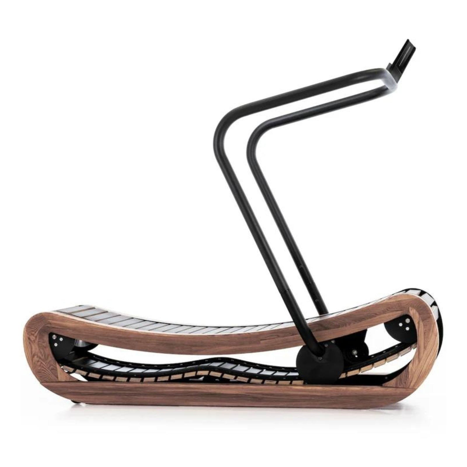 NOHRD SprintBok V2 Vintage Eiken - Motorloze Houten Loopband - Gebeitst eikenhout - Gratis installatie