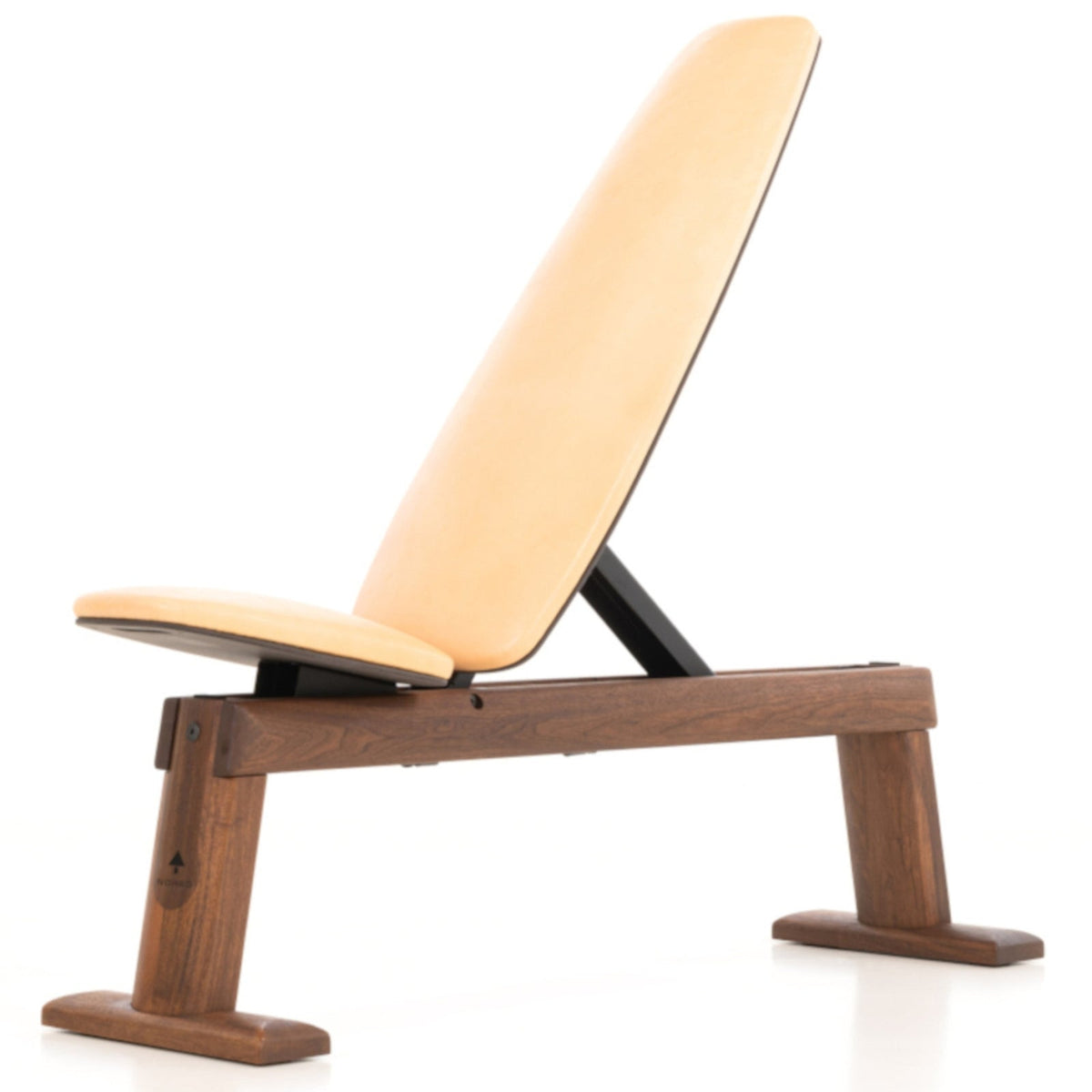 NOHRD Weight Bench Walnoot Natural – Verstelbare halterbank – Notenhout