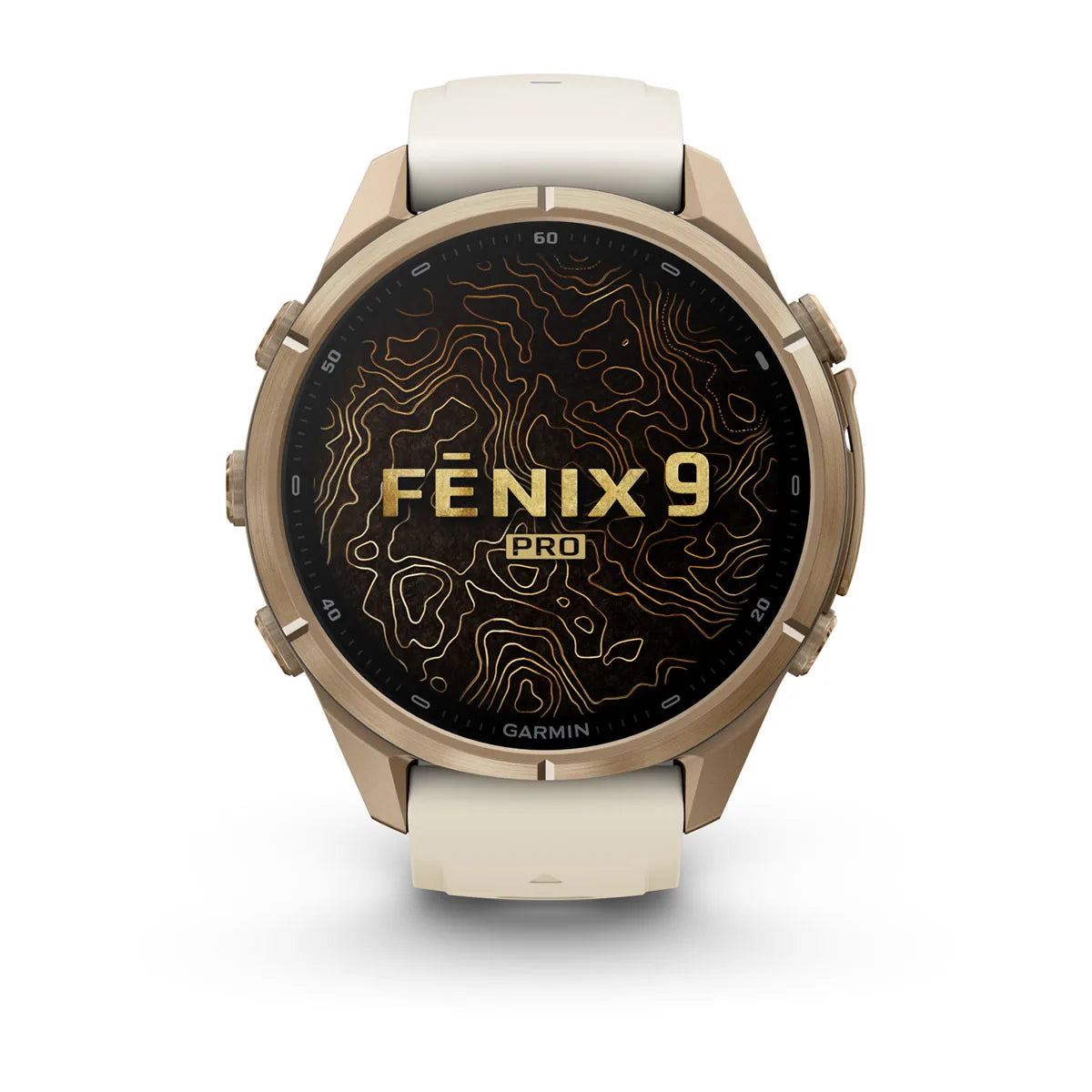Garmin fēnix® 9 Pro 43 mm – compacte Autumn Gold smartwatch
