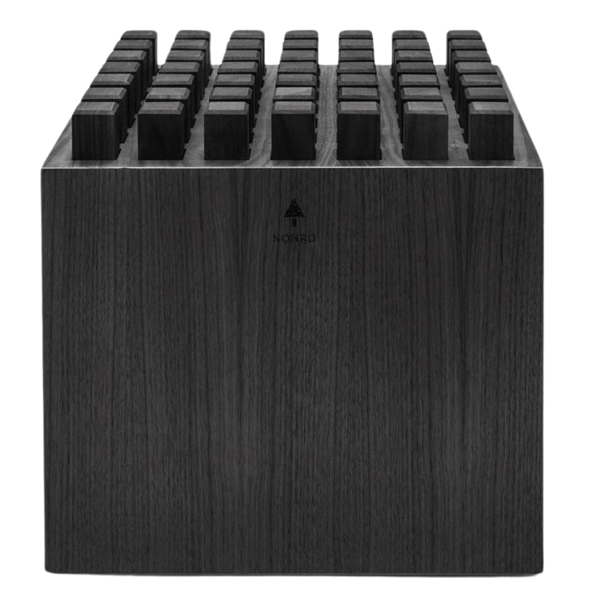 NOHRD Hedgehock Zwart – Ergonomische houten stoel – Gebeitst eikenhout