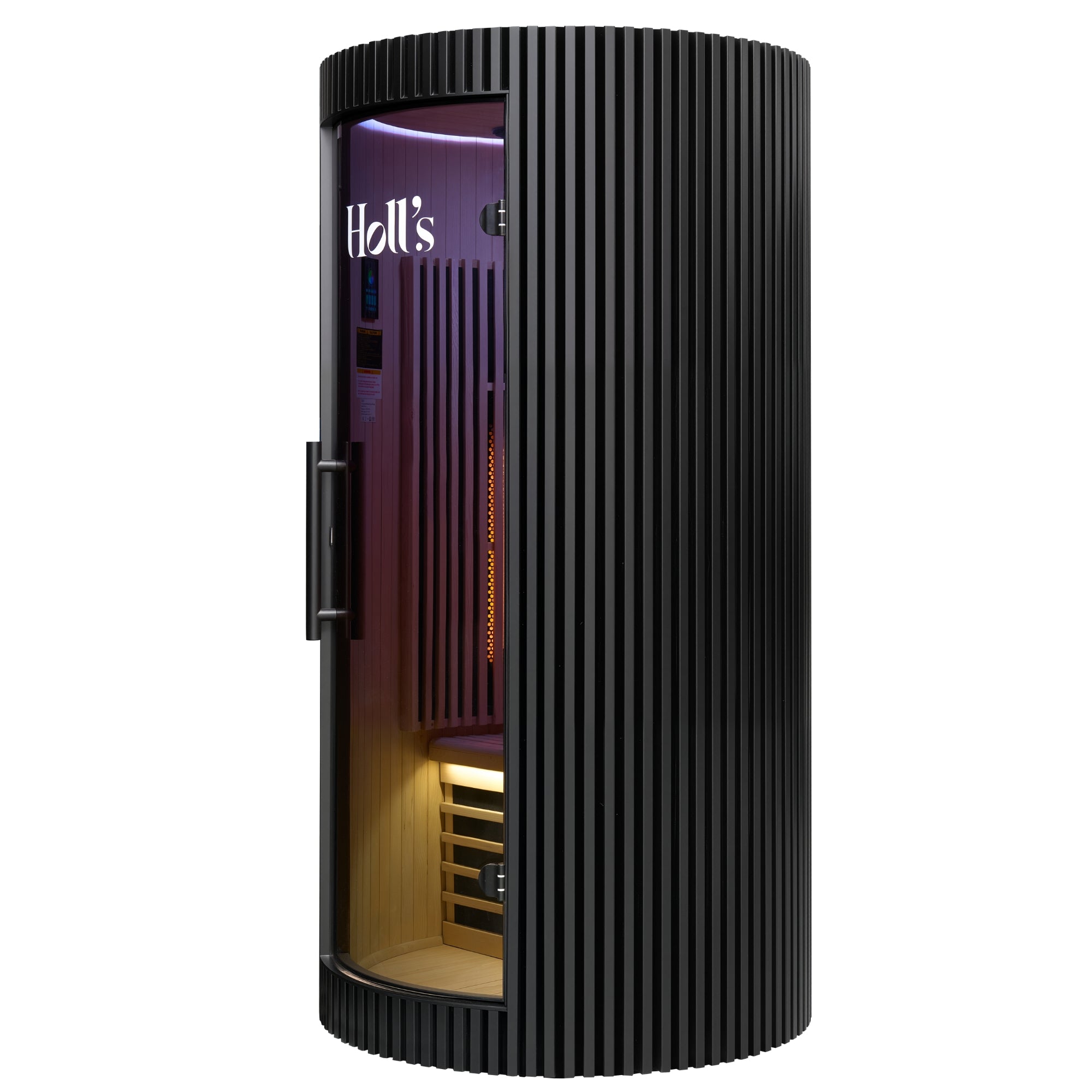 Holl's Moon 2 Black / Zwart - Eenpersoons infrarood sauna