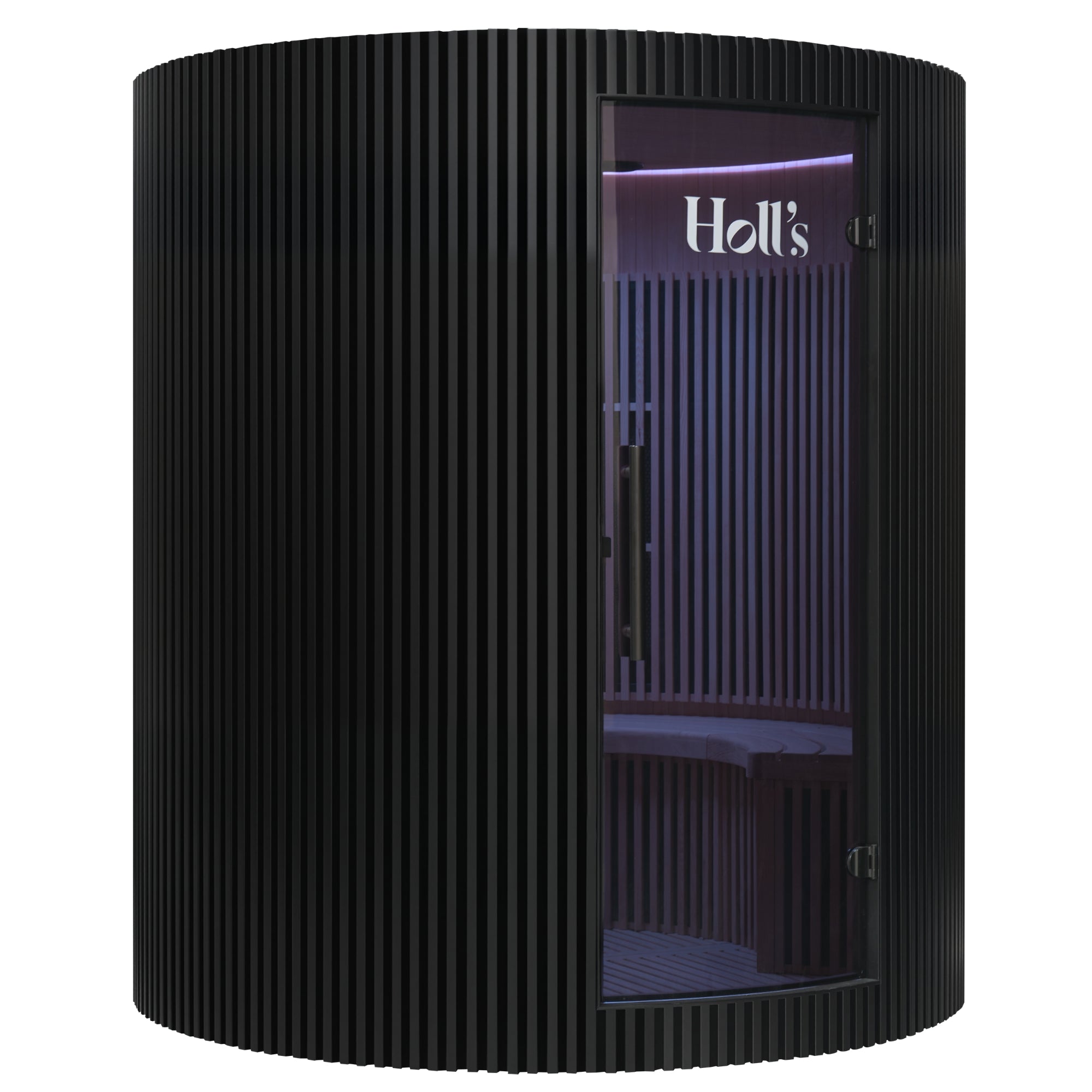 Holl's Moon 4 Black / Zwart - Vierpersoons infrarood sauna