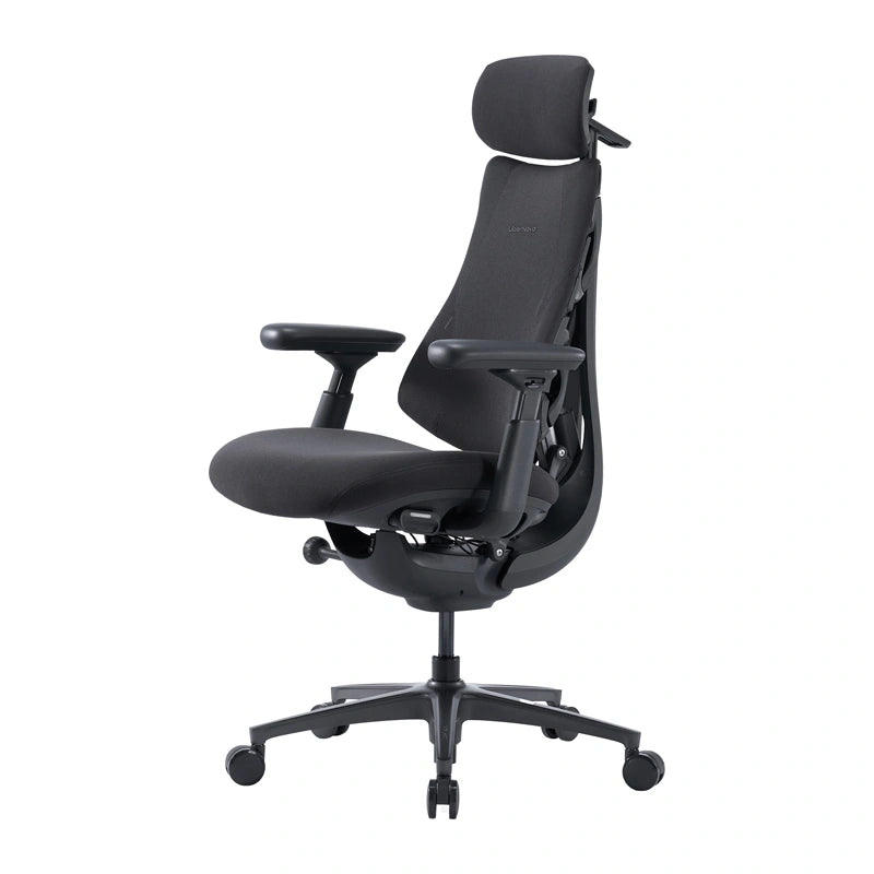 LiberNovo Omni Pro Ergonosche Bureaustoel Graphite Zwart - 48 cm zithoogte