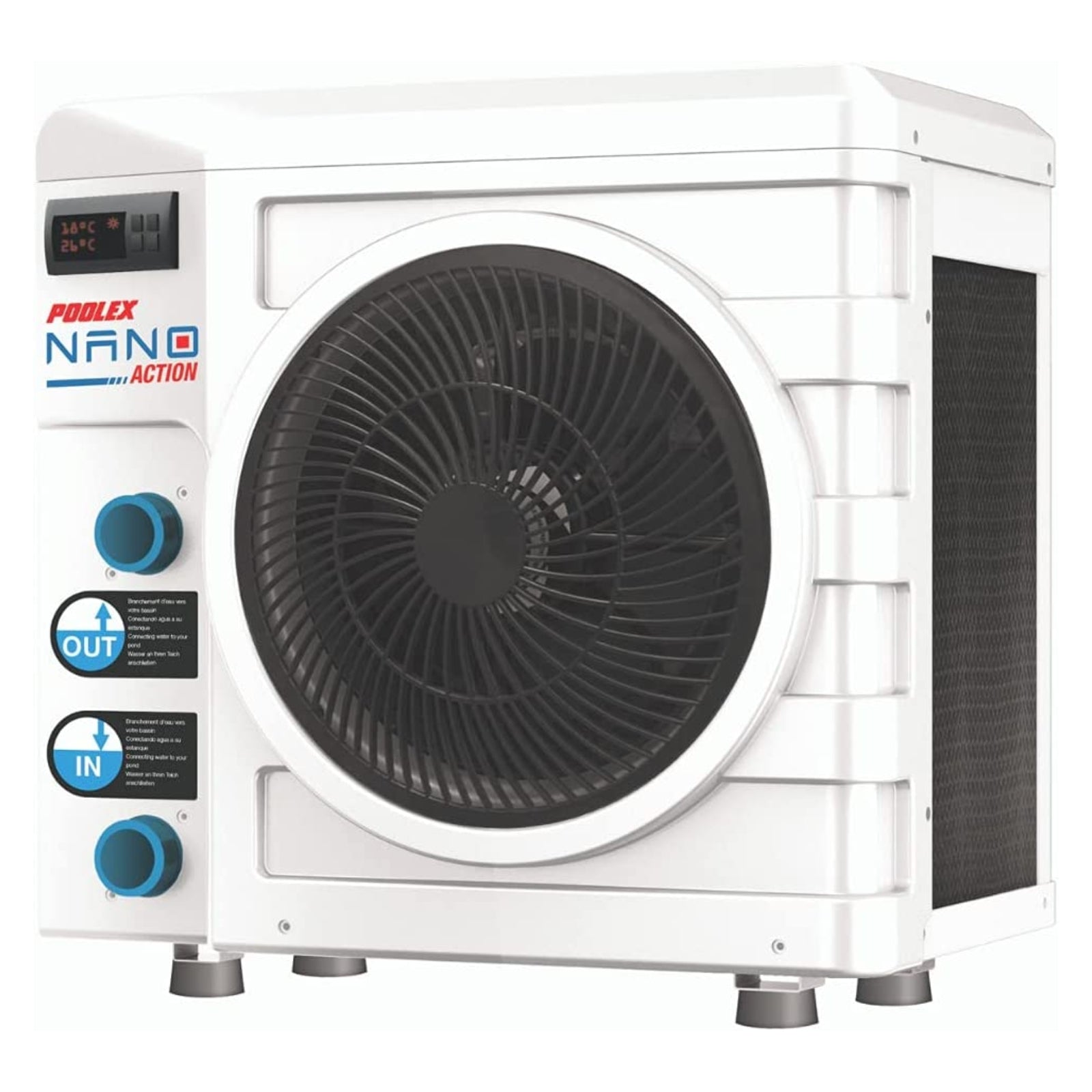 Poolex Nano Action (3kW) warmtepomp – voor efficiënte zwembadverwarming