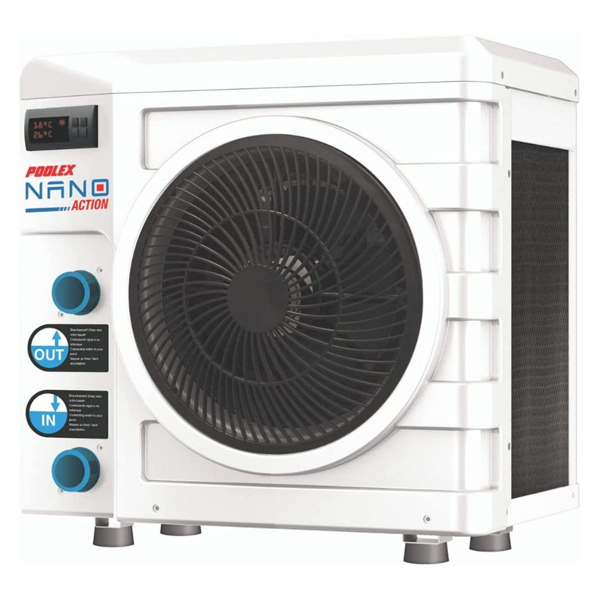 Poolex Nano Action (4kW) warmtepomp – voor 4kW; 28 m3